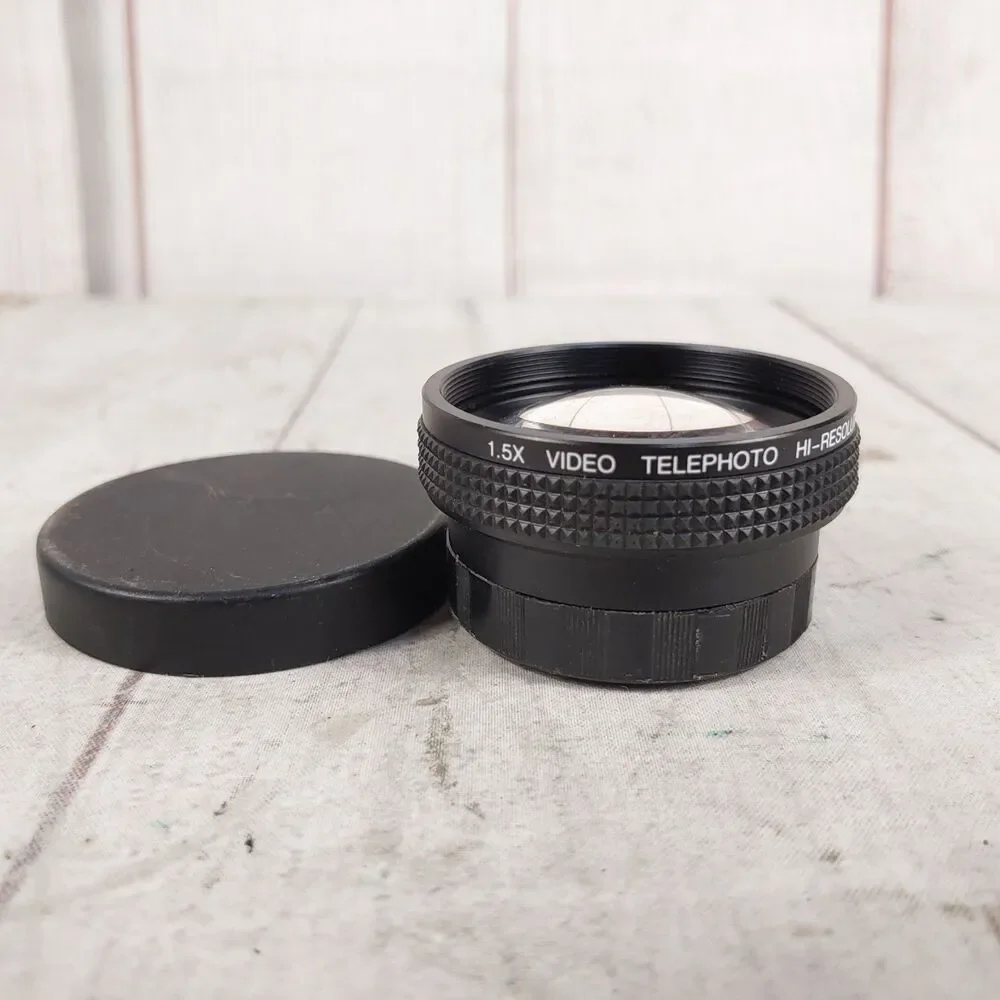1.5X Video Telephoto Lens Attachment Hi-Resolution Japan V80092 TESTED WORKING